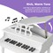 Best Choice Products Kids Classic 30-Key Mini Piano w/ Lid, Bench, Folding Music Rack, Song Book, Stickers